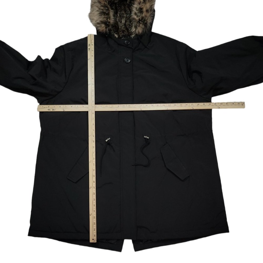 Levis Womens Faux Fur Lined Hooded Parka Jacket Sz 4X - Picture 10 of 10